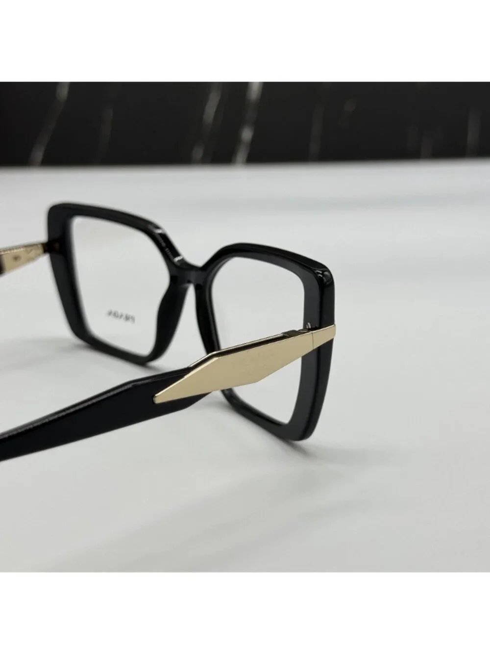NWT Prada PR03ZV 1AB1O1 Black Butterfly Women Eyeglasses PR 03ZV